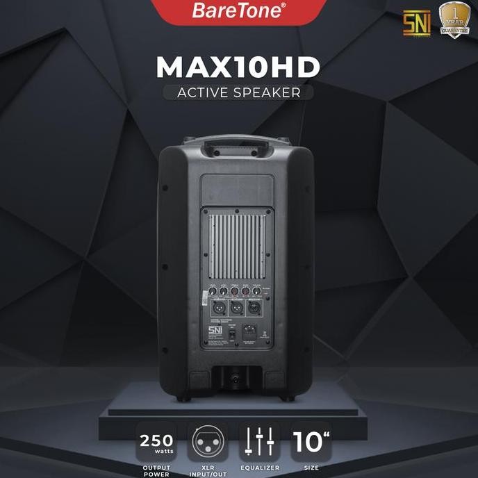 BareTone Speaker Aktif MAX10HD - 10 Inch