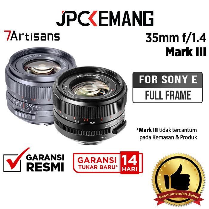 FPS 7Artisans 35mm f1.4 Mark III for Sony FE Fullframe Lens 7Artisan 35 mm f/1.4 III Garansi Resmi