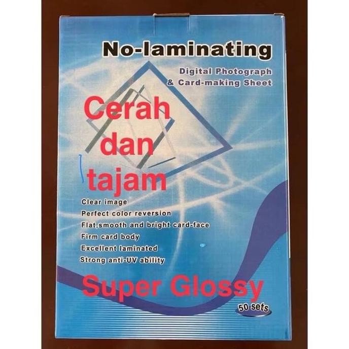 TERLARIS - Kertas PVC Id Card Instan 0,96 Tebal, 10 set