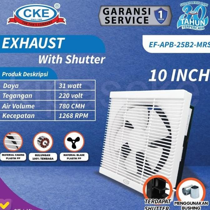 TERMURAH - CKE Fan Official - Wall Exhaust Fan 10 Inch Kipas Angin Hexos Dinding Ventilasi Dapur 10"