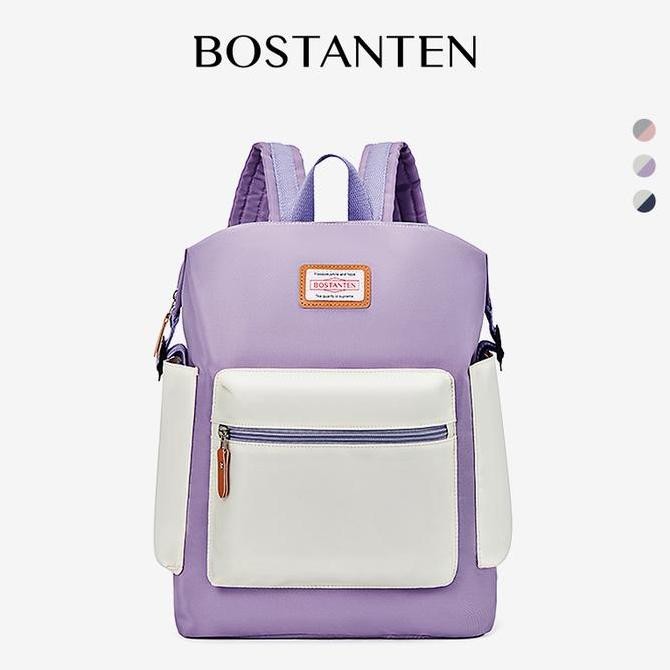 BEBAS ONGKIR - BOSTANTEN Tas Ransel Wanita / Backpack Wanita / Bahan Nilon / Tahan Air