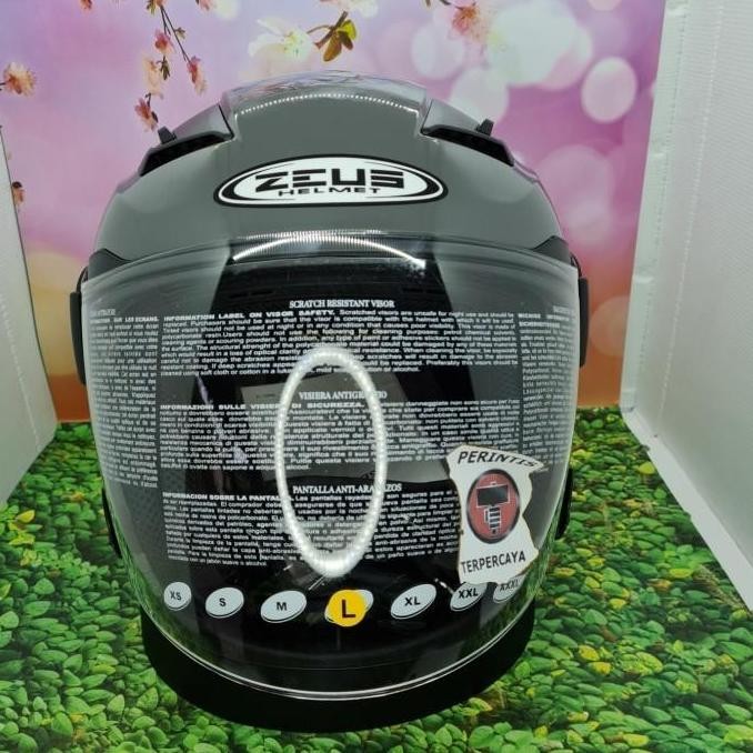 Helm Zeus Zs611 Solid Grey11C