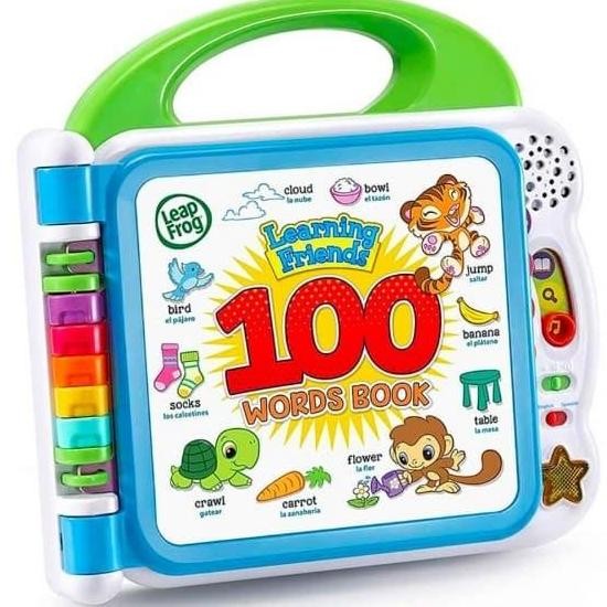 BUKU SOUND LEARNING FRIENDS 100 WORDS BOOK LEAPFROG MAINAN LEAPTOP