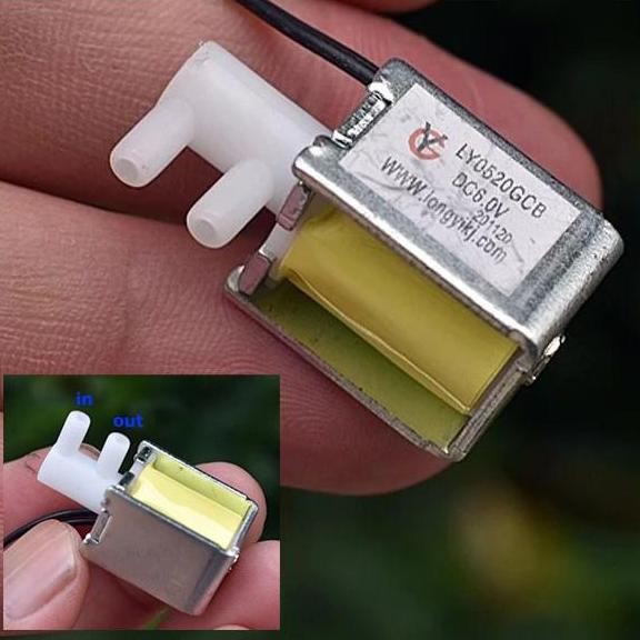 :::::::] Mini Solenoid Air Valve - Kran Angin Udara Selenoid Normal Closed Air | DC 5V-6V
