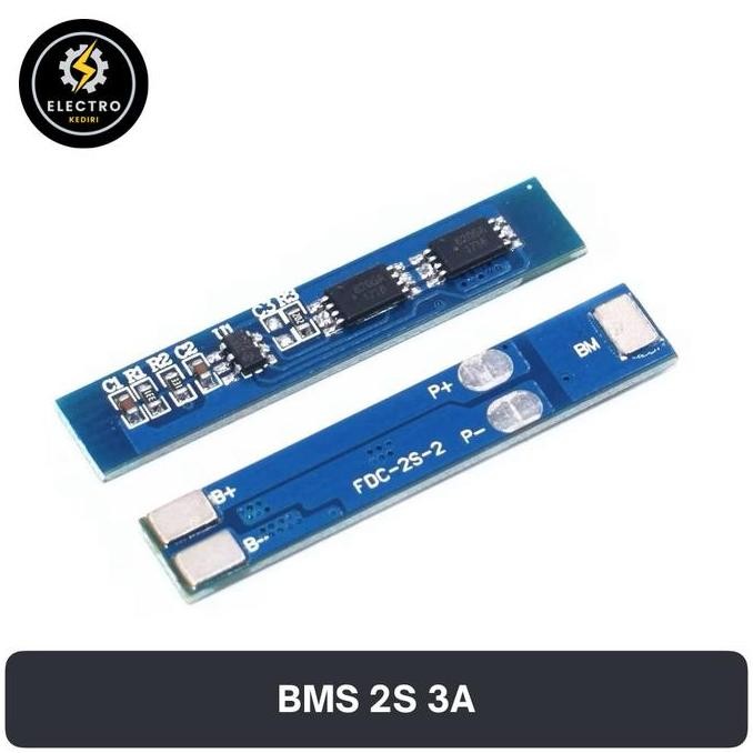 :<:<:<:<] BMS 2s 3A Lithium lion Modul BMS Battery Charger Protection Pelindung Baterai 18650 2 S 3 