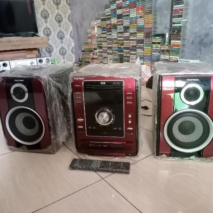 Radio Tape Compo Hifi XCell Polytron Normal Semua DVd Kaset Pita Aux Usb Radio SUM