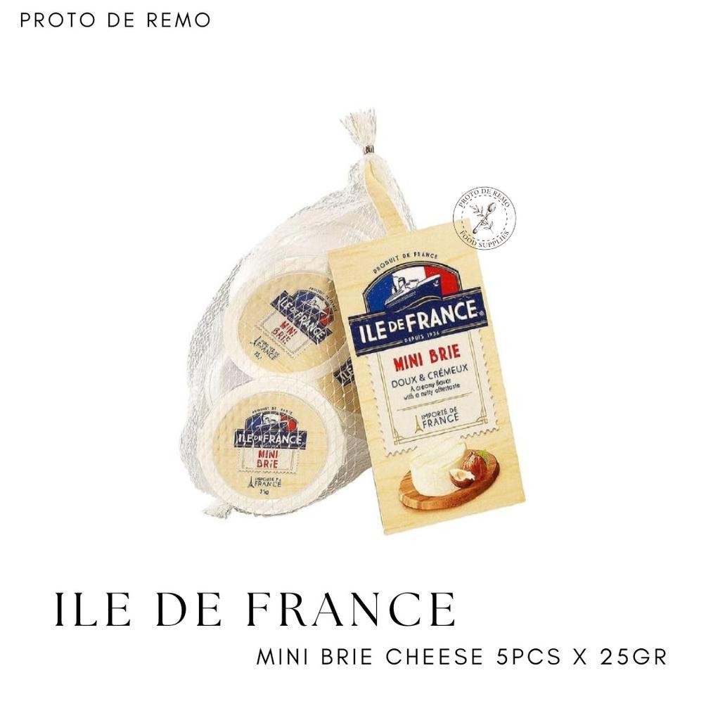 Ile De France Mini Brie Cheese Keju Brie 5PCS x 25GR