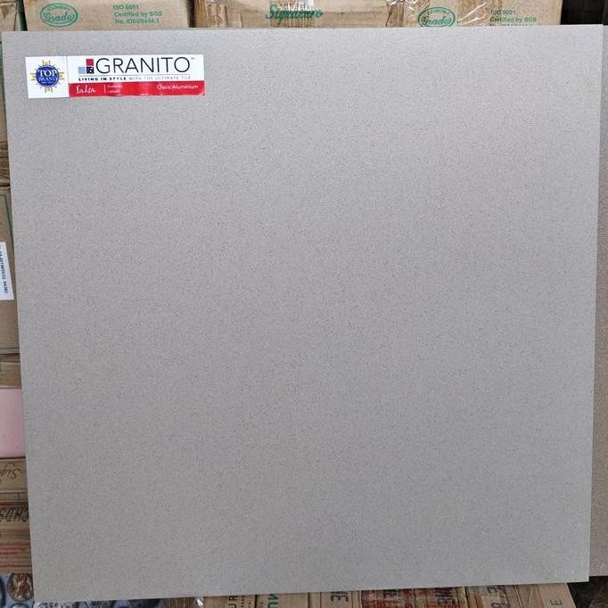 Terbaik Granit 60X60 Granito Alumunium Oasis Grey Abu Matt Polos Bahan Granite Full Kualitas Super M
