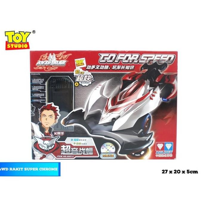 DB158 }} Toy Studio Auldey Mainan Belum Dirakit 4WD Chrome Sonic Bat