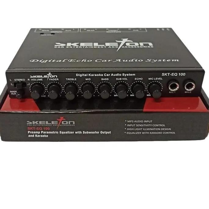 TERMURAH - Parametric Equalizer Mobil - Skeleton Parametric Car Equalizer - SKT-EQ100