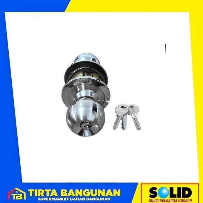 TERMURAH - SOLID C 604 X 400 CYLINDRICAL ENTR NEW US32+US32D KUNCI KAMAR MANDI
