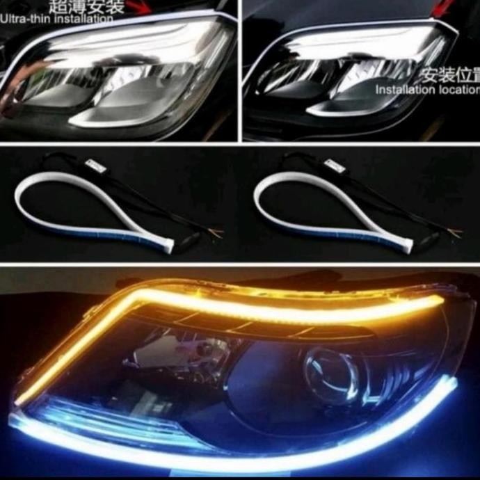 TERMURAH - lampu alis mobil Fortuner led DRL running 60 cm