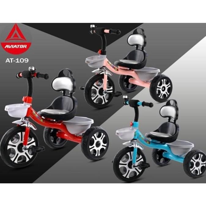 TERBARU - Sepeda Anak Roda Tiga Aviator AT 109 AT-109 Ban