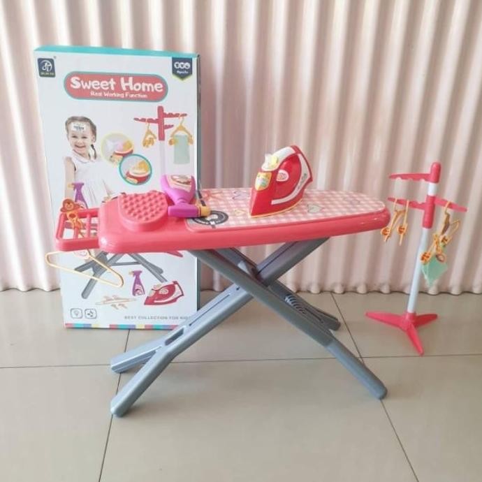 TERMURAH - Mainan Anak Perempuan Meja Setrika Besar Sweet Home Set Magical Iron