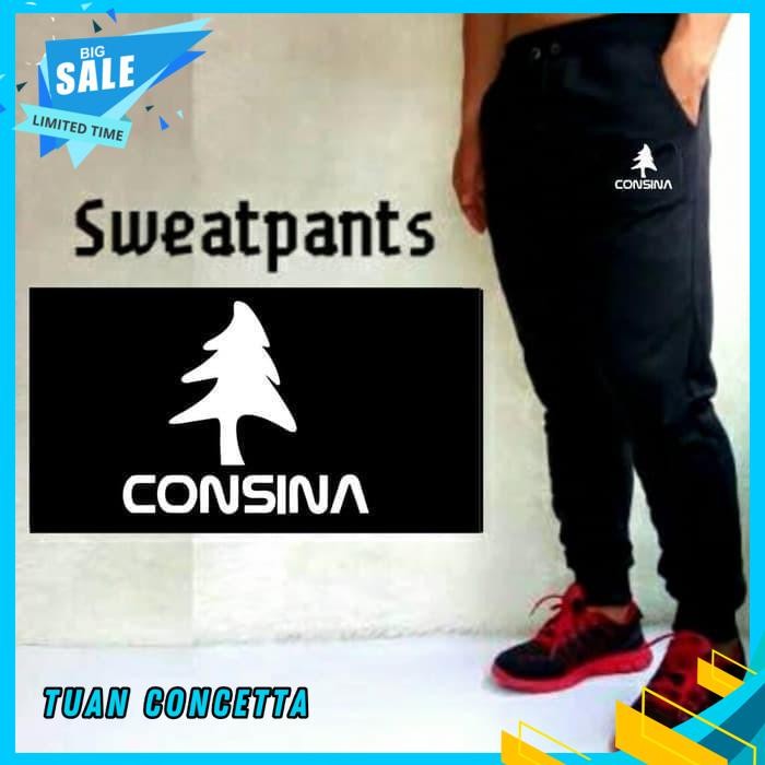 CELANA PANJANG JOGER JOGGER PANTS TRAINING SWEATPANTS CONSINA OUTDOOR OLAHRAGA PRIA WANITA INDONESIA