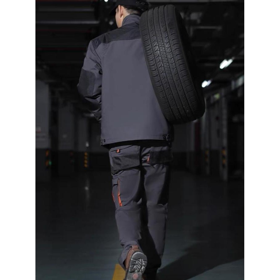 Working Clothes Uniforms Men Workwear Coat And Trousers Welding Suit Jacket Pants Mechanic Car Repai