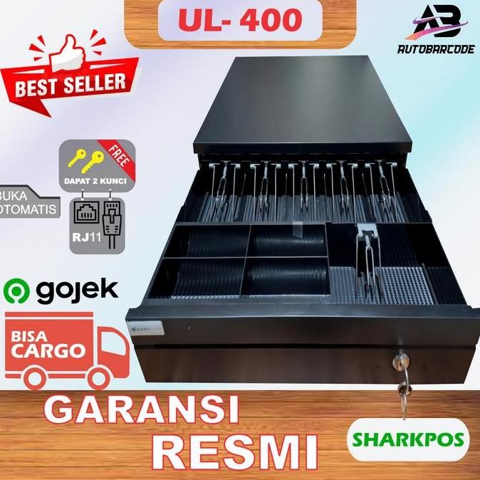 Terbaik Sharkpos Ul400 Cash Drawer Besar Laci Uang Kasir Support Rj 11 - Ul 400 / Ul-400 Box Kotak U