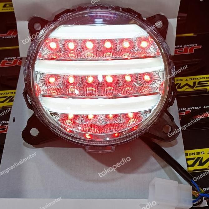 Terbaik Lampu Stop Scoopy Fi New 2021 Promo Senja Putih 100% Ori