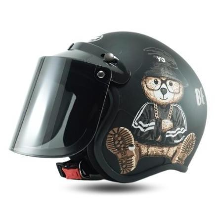 TERMURAH - Helm Bogo Wanita Hijab Terbaru Sudah SNI Kaca Cembung Datar Terbaru