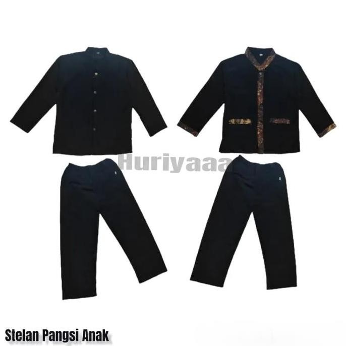 (Expert) Setelan Sekolah Pangsi Anak SD Batik Polos Sekolah TK SD Jumbo