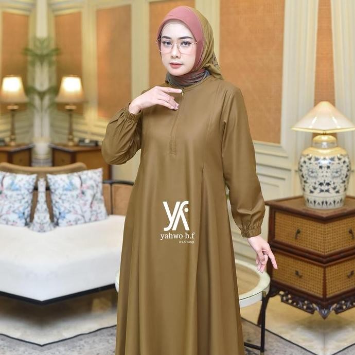 GAMIS PNS/KHAKI/PEMDA/PDH/SERAGAM PNS WANITA/GAMIS PDH/GAMIS PNS KHAKI/READY S,M,L,XL,XXL,XXXL,JUMBO