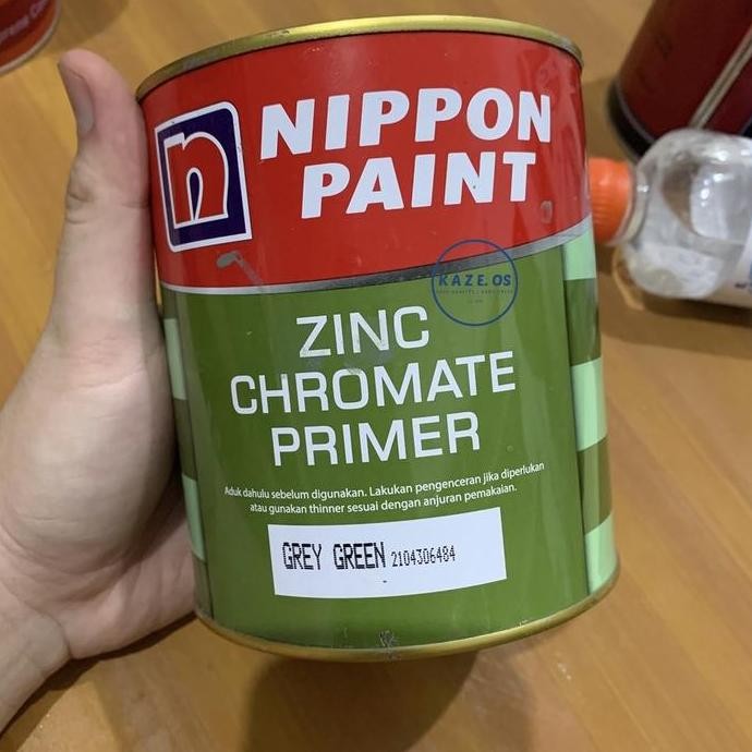 (Expert) ASLI 100% ZINC CHROMATE 1KG / 1 KG PRIMER GREY GREEN BLACK 2in1 NIPPON PAINT MENI MENY PROF