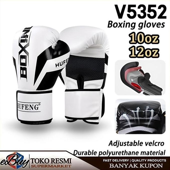 Gloves Boxing Muay Thai Fighting Training Kick Boxing 10oz 12oz GS