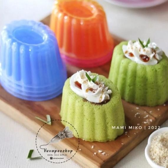 Cup Jelly Oval Isi 12Pcs Cup Puding Jelly Agar Cetakan Puding Plastik