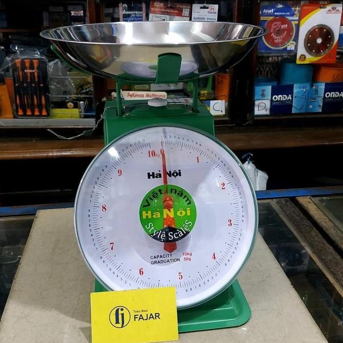 Terbaik Timbangan Duduk Vietnam 10 Kg / Timbangan Jarum Pegas Model Piring 100% Ori