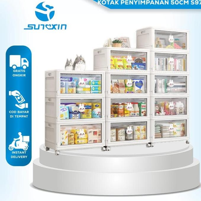 Sunxin Kotak Penyimpanan 50Cm S97 / Lemari Pakaian Anak / Box Storage Plastik Box Penyimpanan Lipat