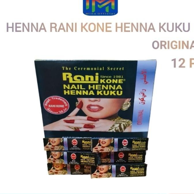 Henna Rani Nail Kutek Kuku Isi 12 Pcs