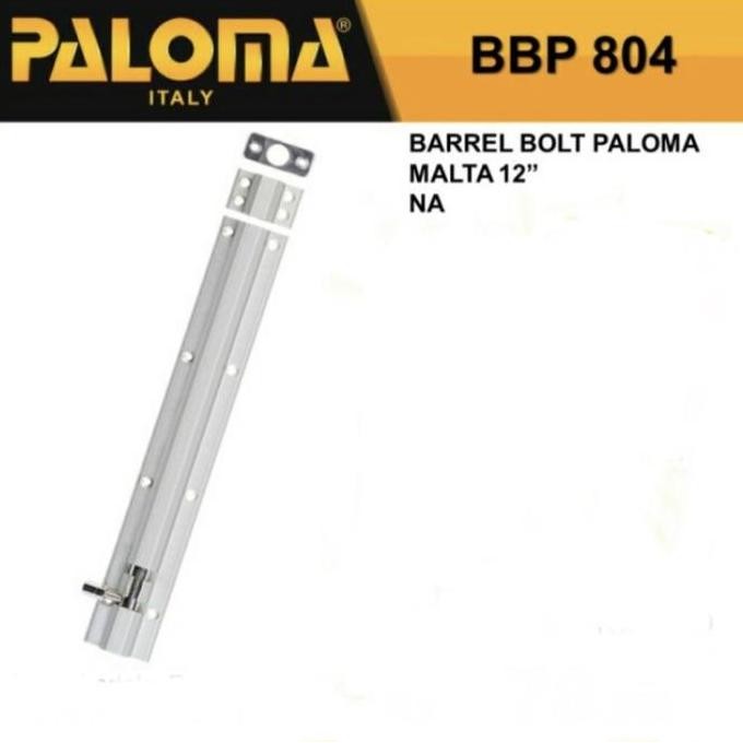 Terbaik Barrel Bolt Paloma Bbp 804 Grendel Slot Kunci Pintu 12 Inch / 30Cm 100% Ori