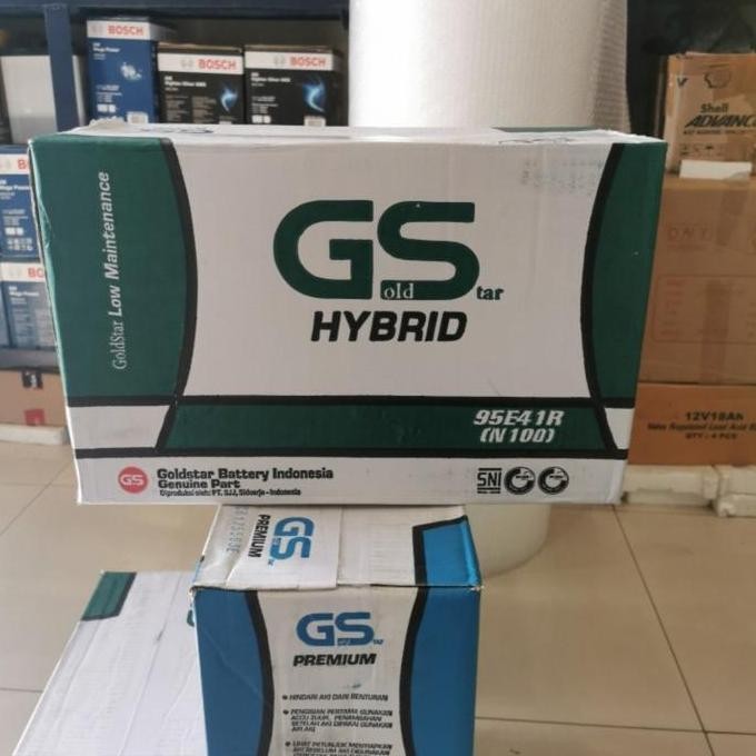 TERBARU - Aki Taft/ GS Hybrid N100 Goldstar / 12V 100Ah/ Aki Genset Colt