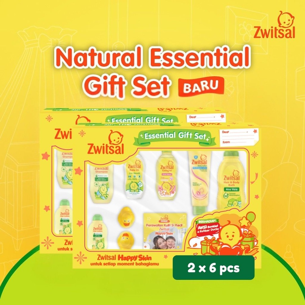 Zwitsal Essential Baby Gift Set Hampers Twinpack