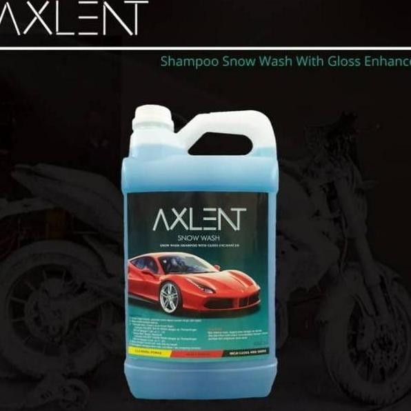 TERBARU - AXLENT SNOW WASH isi 5L 5 Liter Cairan Shampoo untuk Membuat Air Salju Pembersih Cuci Mobi