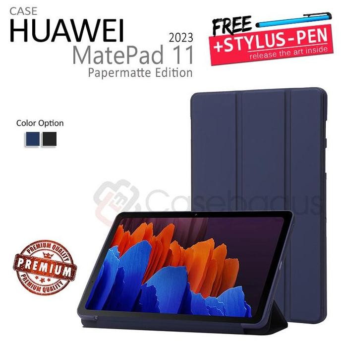 Huawei Matepad 11 Papermatte 2023 - Magnetic Leather Flip Case Cover