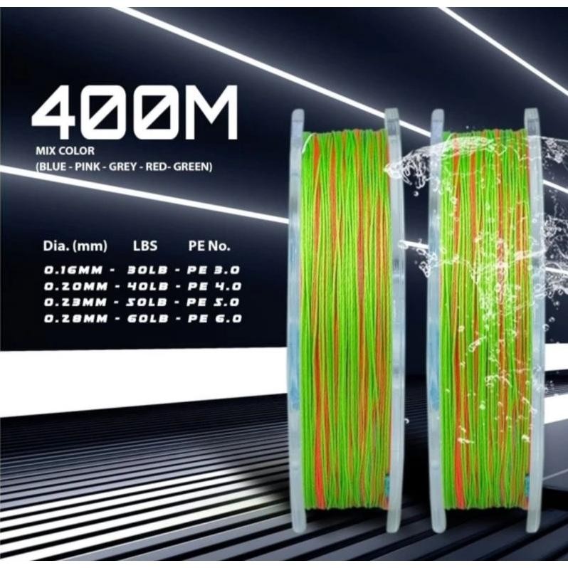 Quality Senar Pancing Pe X9 Blood Brabus 200/400Meter Termurah