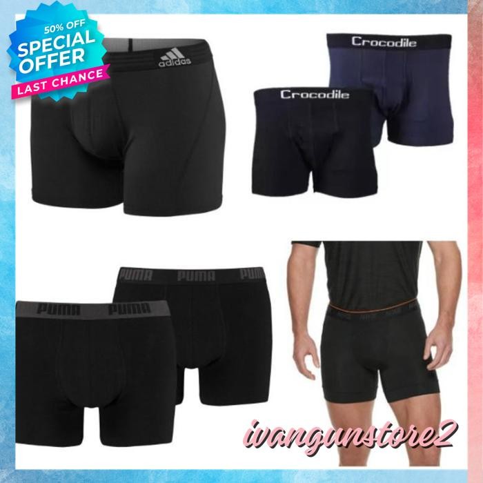 CELANA PENDEK PAKAIAN DALAM CD KOLOR BOXER PRIA LAKI COWOK DISTRO OLAHRAGA TIDUR UNDERWEAR MURAH KER