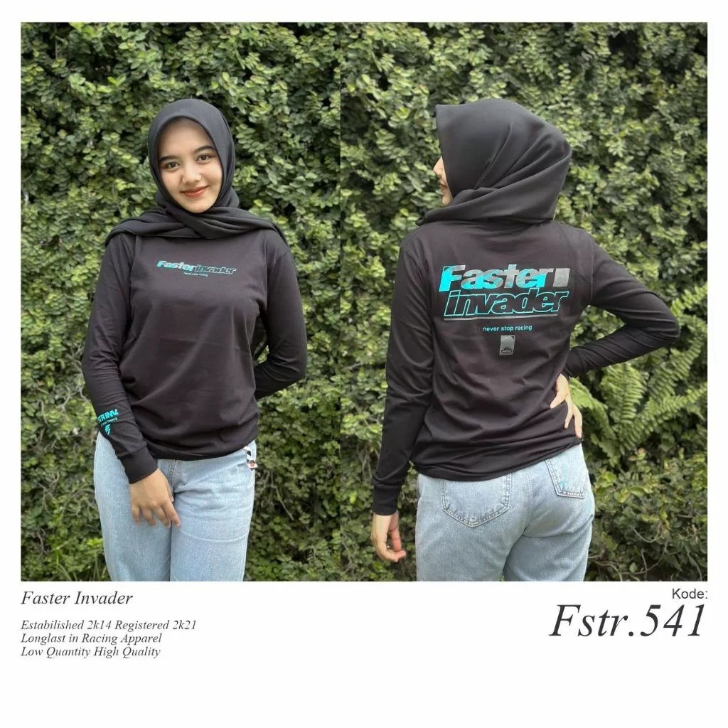 Kaos lengan panjang faster invader FSTR 541