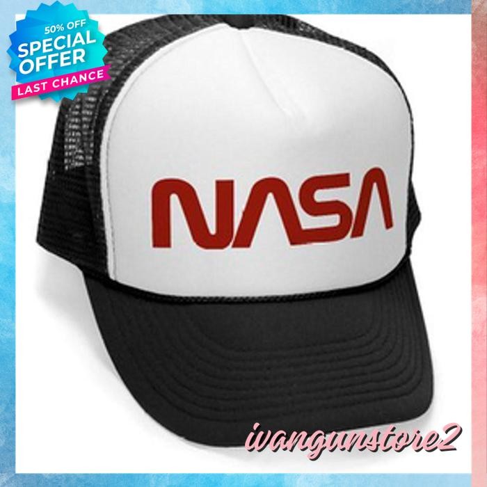 TOPI TRUCKER JARING HAT CAP CUTTING NASA POLOS CUSTOM INDONESIA PRIA WANITA UNISEX ASTRONAUT ANGKASA