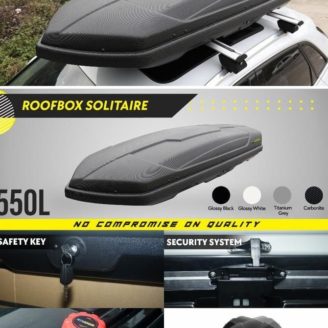 Ready Otoproject Roof Box / Roofbox Atas Otorack Solitaire 550L Ready Stok