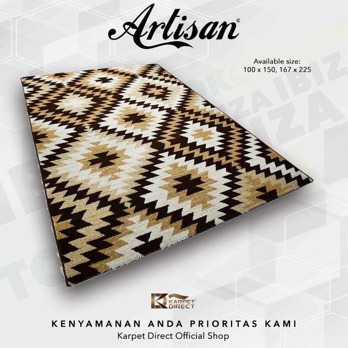 [Karpet Direct] Ibiza Karpet (Coklat) 167X225 Cm - Kode 45-4613