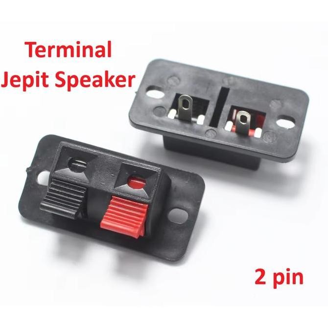 *#*#*#*#] Terminal Panel Jepit Speaker 2 Pin Amplifier Kabel Power Box Mono Stereo  2P 2Pin Spring