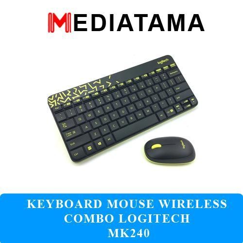 KEYBOARD MOUSE WIRELESS COMBO LOGITECH MK240 MK 240