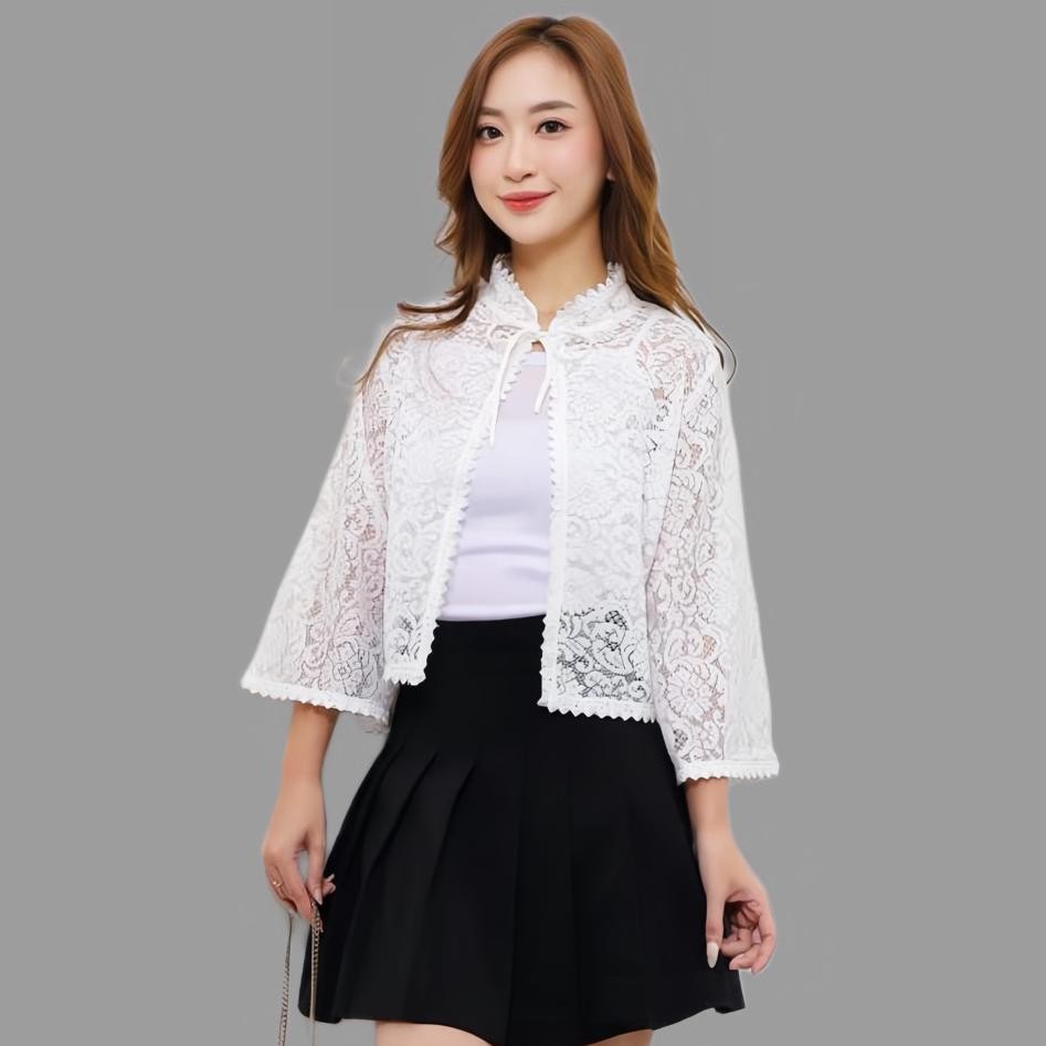 Atasan Brokat Atasan Burkat Baju Brokat Panjang Kemeja Brokat Outer Brokat Alannor