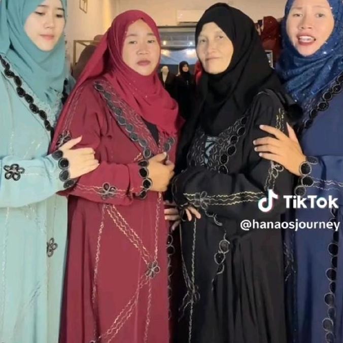 Gamis Abaya Mewah Asli Arab Mesir  Super Elegan Cantik PM