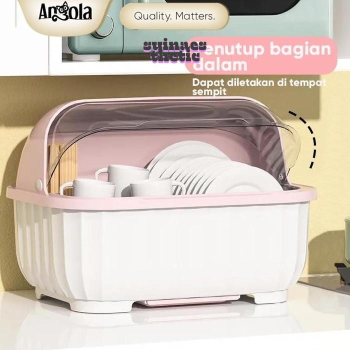 sd-67 RHH-1823 NLD-1419 Angola Rak Piring Tertutup Minimalis C29 Tempat Penyimpanan Alat Makan Mangk