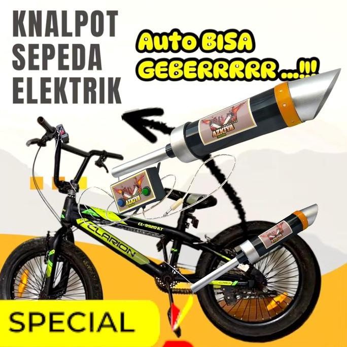 Knalpot sepeda anak elektrik suara moge zx250r auto bisa geber