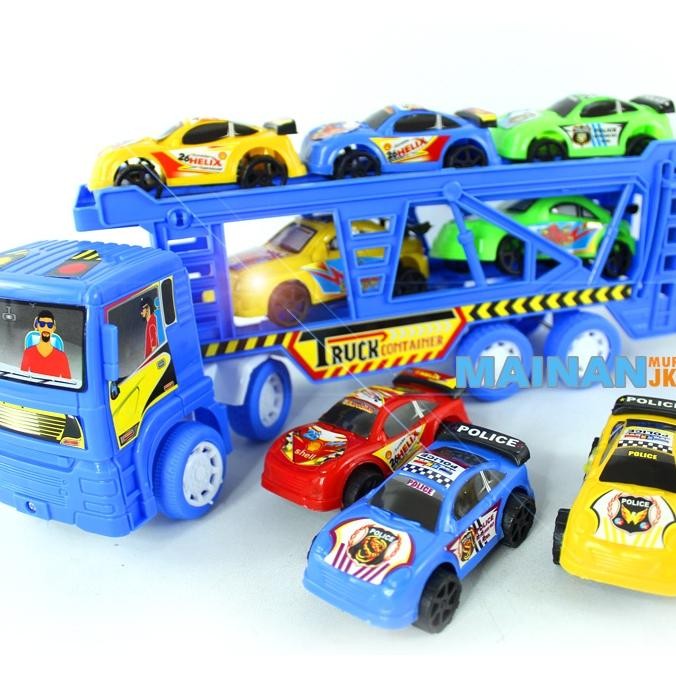 Mainan Anak Mainan Truk Kontainer Mobil Sports St2110 Mainan Anak Mobil Mobilan 6 Pcs Kontainer Besa