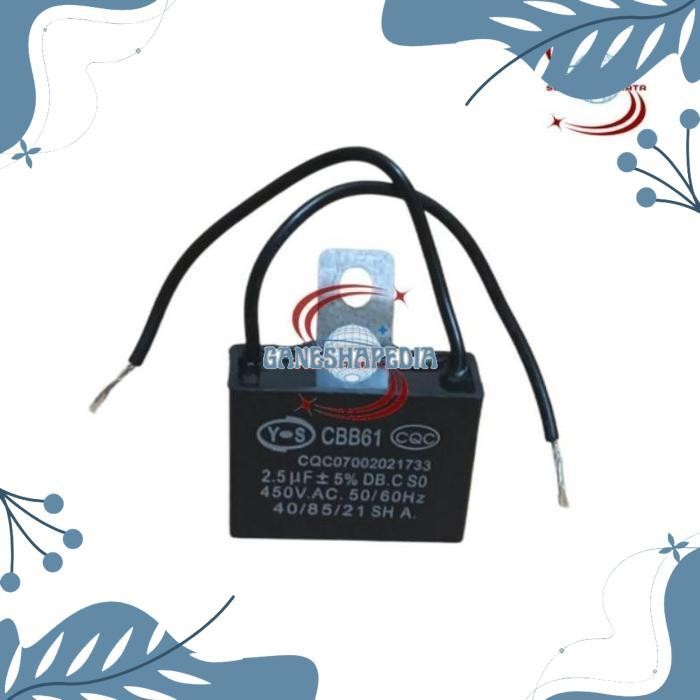 gf-5 gh-45 GF21 Kapasitor kipas angin cbb61 1.5UF 1.8UF 2UF 2.5UF 450V Dinamo Kipas Angin Kotak 1.8M